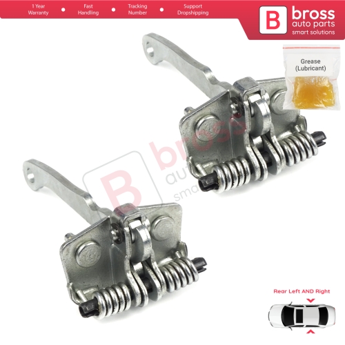 2 Pieces Rear Door Hinge Stop Check Strap Limiter for Peugeot 306 1993-2002 9181.72