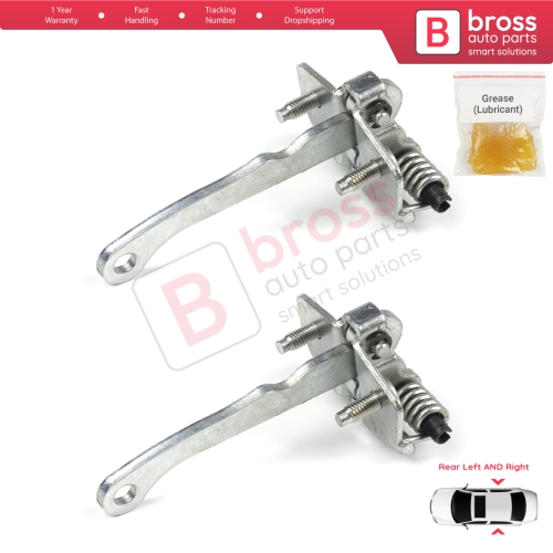 2 Pieces Rear Door Hinge Stop Check Strap Limiter for Peugeot 306 1993-2002 9181.72
