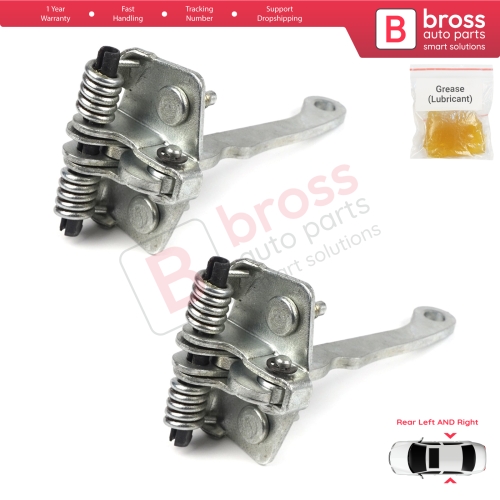 2 Pieces Rear Door Hinge Stop Check Strap Limiter for Peugeot 306 1993-2002 9181.72