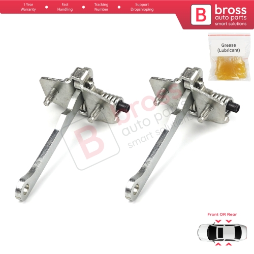 2 Pieces Front Rear OR Door Hinge Stop Check Strap Limiter for Peugeot 205 309 405 918146