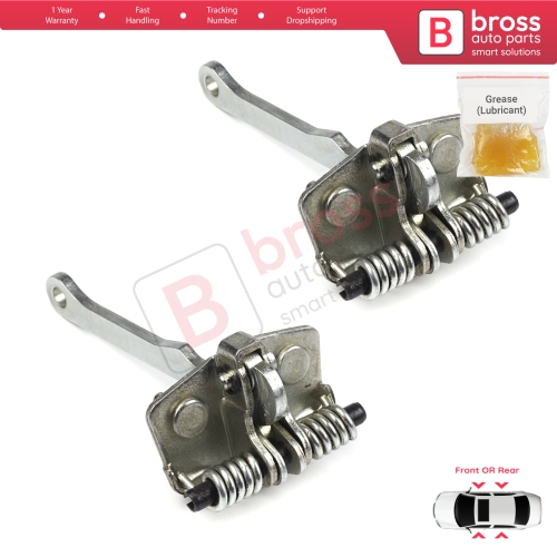 2 Pieces Front Rear OR Door Hinge Stop Check Strap Limiter for Peugeot 205 309 405 918146