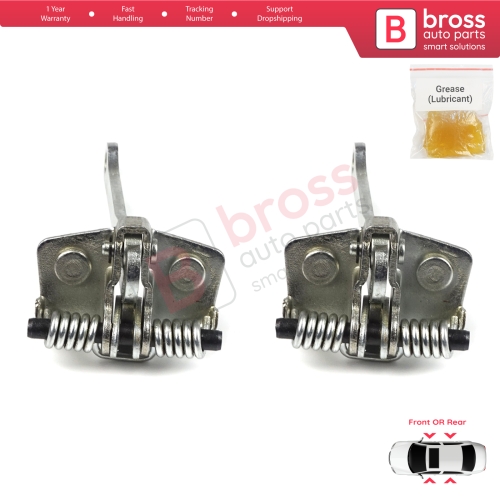 2 Pieces Front Rear OR Door Hinge Stop Check Strap Limiter for Peugeot 205 309 405 918146