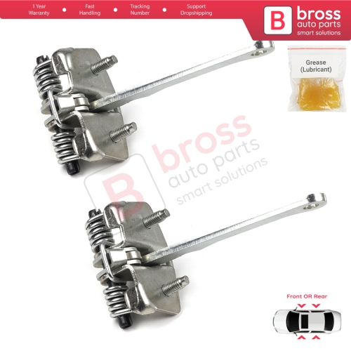 2 Pieces Front Rear OR Door Hinge Stop Check Strap Limiter for Peugeot 205 309 405 918146