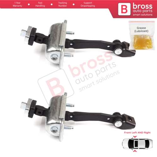 2 Pieces Front Door Hinge Stop Check Strap Limiter for Vauxhall Opel Corsa D E 3-Door 2006-2019 5160259 13242975