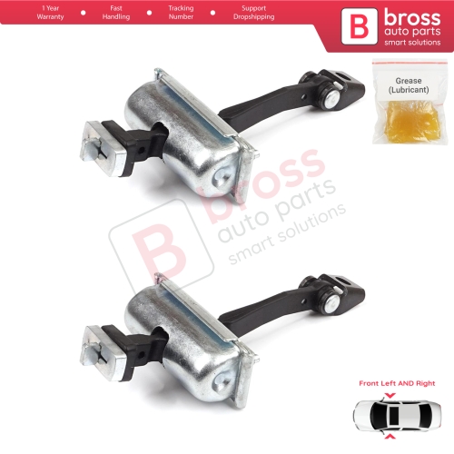 2 Pieces Front Door Hinge Stop Check Strap Limiter for Vauxhall Opel Corsa D E 3-Door 2006-2019 5160259 13242975