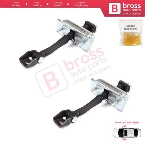 2 Pieces Front Door Hinge Stop Check Strap Limiter for Vauxhall Opel Corsa D E 3-Door 2006-2019 5160259 13242975