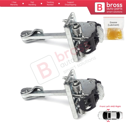 2 Pieces Front Door Hinge Stop Check Strap Limiter for Citroen C3 MK2 SC A51 2009-2016 9181Q4