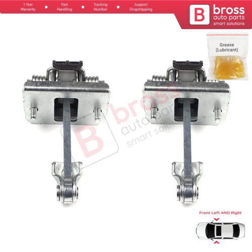 2 Pieces Front Door Hinge Stop Check Strap Limiter for Citroen C3 MK2 SC A51 2009-2016 9181Q4