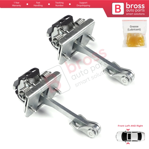2 Pieces Front Door Hinge Stop Check Strap Limiter for Citroen C3 MK2 SC A51 2009-2016 9181Q4