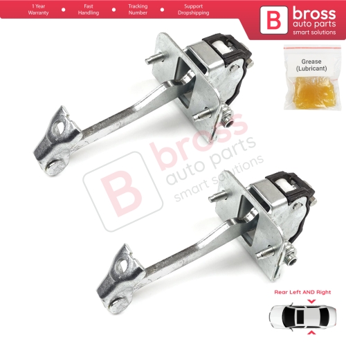 2 Pieces Rear Door Hinge Stop Check Strap Limiter for Citroen C4 MK2 NC 2010-2020 DS4 MK1 NX 9181R2