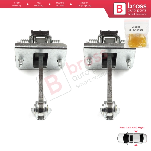 2 Pieces Rear Door Hinge Stop Check Strap Limiter for Citroen C4 MK2 NC 2010-2020 DS4 MK1 NX 9181R2