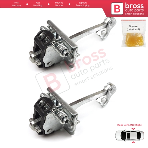 2 Pieces Rear Door Hinge Stop Check Strap Limiter for Citroen C4 MK2 NC 2010-2020 DS4 MK1 NX 9181R2
