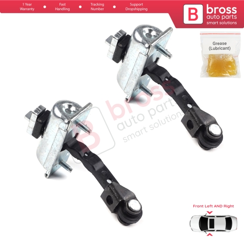 2 Pieces Front Door Hinge Stop Check Strap Limiter for Ford Transit Custom V362 MK1 Tourneo 2012-2023 1933703