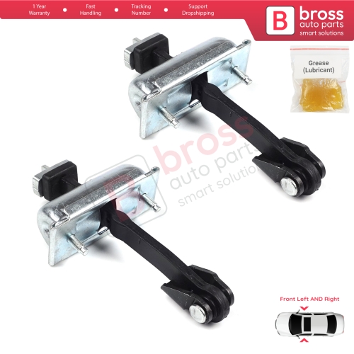 2 Pieces Front Door Hinge Stop Check Strap Limiter for Ford Transit MK4 V363 2013-On BK31V23500AD