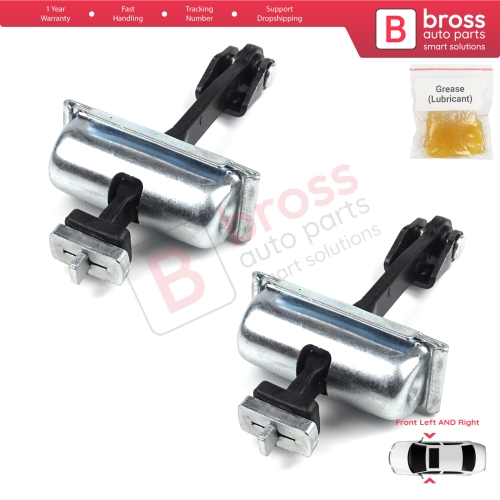 2 Pieces Front Door Hinge Stop Check Strap Limiter for Ford Transit MK4 V363 2013-On BK31V23500AD