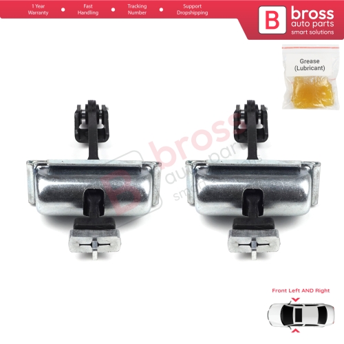 2 Pieces Front Door Hinge Stop Check Strap Limiter for Ford Transit MK4 V363 2013-On BK31V23500AD