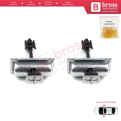 2 Pieces Front Door Hinge Stop Check Strap Limiter for Ford Transit MK4 V363 2013-On BK31V23500AD