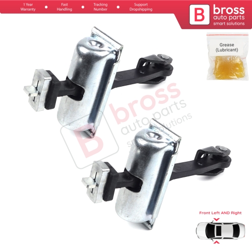 2 Pieces Front Door Hinge Stop Check Strap Limiter for Ford Transit MK4 V363 2013-On BK31V23500AD