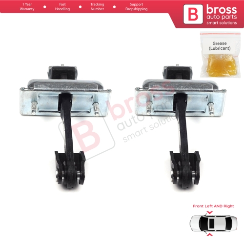 2 Pieces Front Door Hinge Stop Check Strap Limiter for Ford Transit MK4 V363 2013-On BK31V23500AD