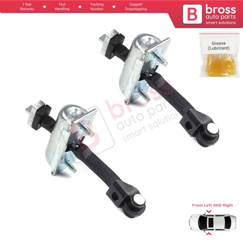 2 Pieces Front Door Hinge Stop Check Strap Limiter for Ford Transit MK4 V363 2013-On BK31V23500AD