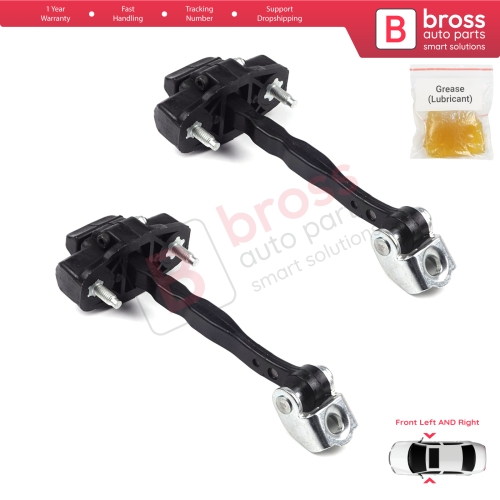 2 Pieces Front Door Hinge Stop Check Strap Limiter for Ford Transit Courier Tourneo MK1 2014-2022 ET76A23500ABN