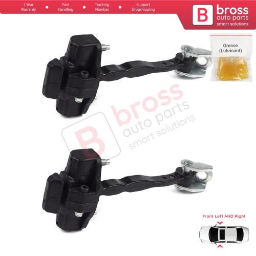 2 Pieces Front Door Hinge Stop Check Strap Limiter for Ford Transit Courier Tourneo MK1 2014-2022 ET76A23500ABN