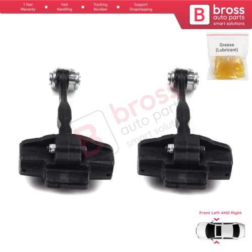 2 Pieces Front Door Hinge Stop Check Strap Limiter for Ford Transit Courier Tourneo MK1 2014-2022 ET76A23500ABN