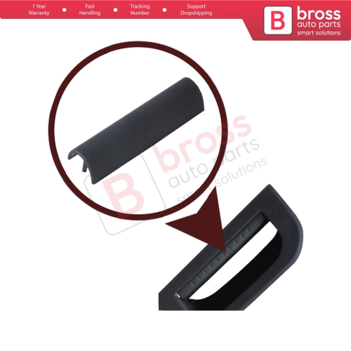 Front Door Handle Pull Trim Cover 3B0867175A BLACK for VW Golf Jetta Passat Superb