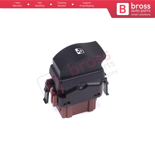 Front Passenger Window Control 6 Pin Switch 8200057321 for Renault Master Trafic Movano