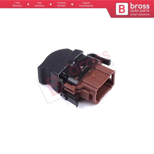 Front Passenger Window Control 6 Pin Switch 8200057321 for Renault Master Trafic Movano