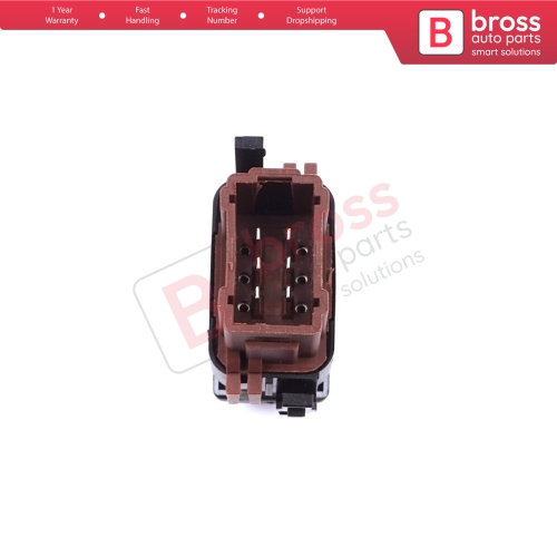 Front Passenger Window Control 6 Pin Switch 8200057321 for Renault Master Trafic Movano