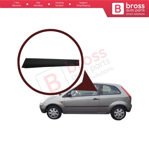 Left Door Pillar Trim Moulding 2S51B20899AG for Ford Fiesta MK5 2002-2008 3-Door
