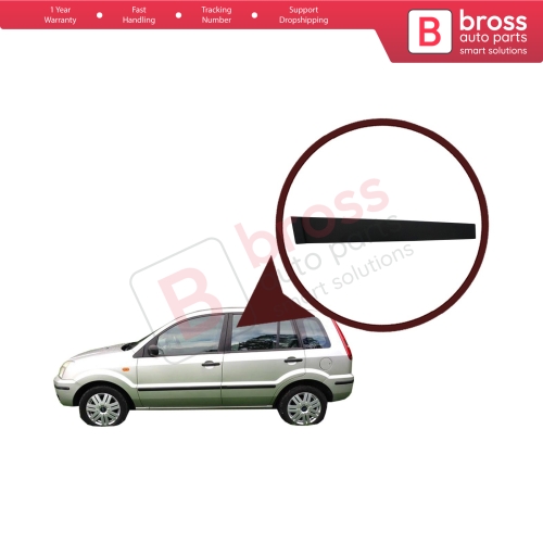 Rear Left Door Pillar Trim Moulding 7N11N25459AA for Ford Fusion Europe 2002-2012 5-Door