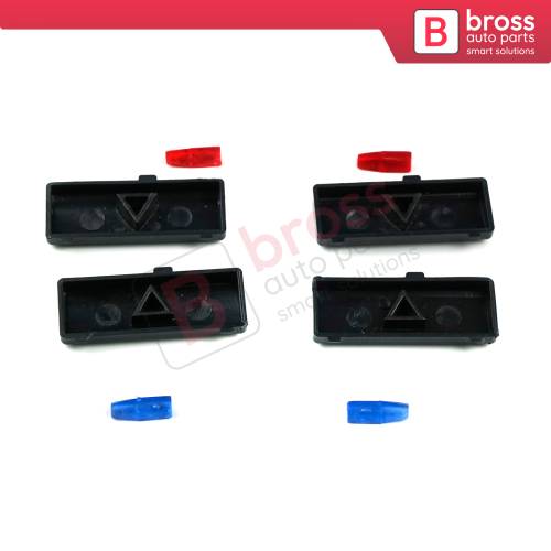 Air Conditioning Heater Climate Control Up Down Button Cover Set 6972163 for BMW X5 E53 E39