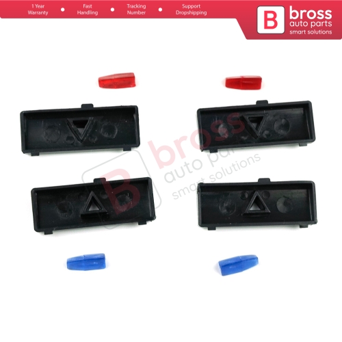 Air Conditioning Heater Climate Control Up Down Button Cover Set 6972163 for BMW X5 E53 E39