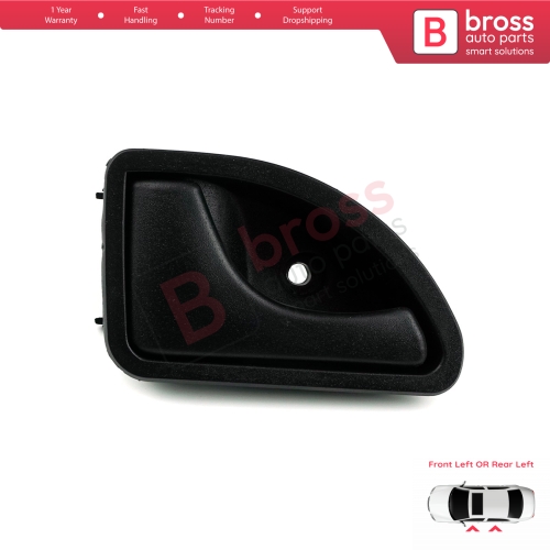 Interior Door Handle Black Left Doors7700309313 For Renault Kangoo Twingo