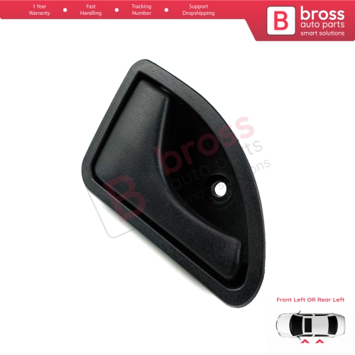 Interior Door Handle Black Left Doors7700309313 For Renault Kangoo Twingo