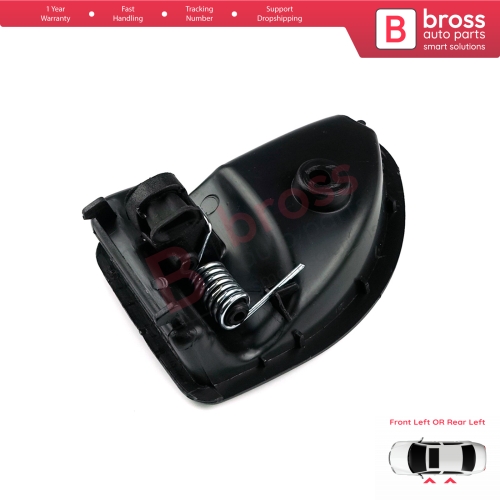 Interior Door Handle Black Left Doors7700309313 For Renault Kangoo Twingo