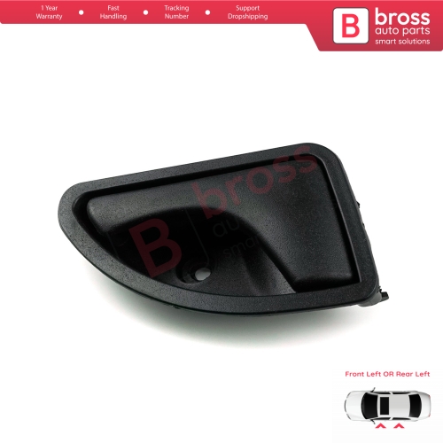 Interior Door Handle Black Left Doors7700309313 For Renault Kangoo Twingo