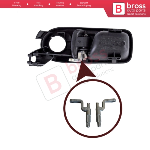 2 Pieces Inner Door Handle Metal Pin Pivot Kit Front Left or Right 6X0837113D 6X0837114D for VW Lupo Seat Arosa