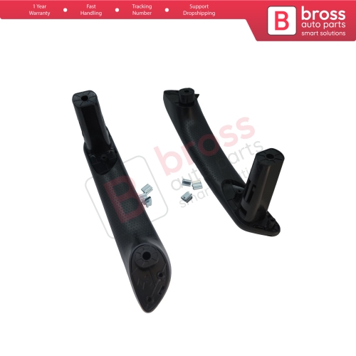 Front Inner Door Handle Grip 809603577R Black for Renault Clio Symbol Sandero