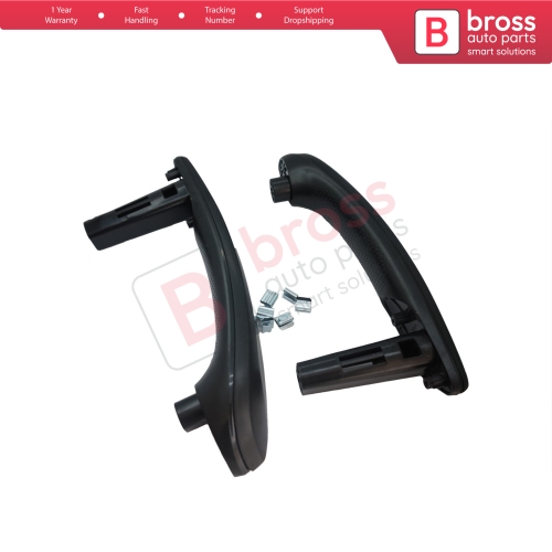 Front Inner Door Handle Grip 809603577R Black for Renault Clio Symbol Sandero