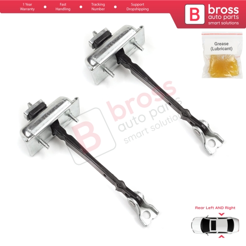 2 Pieces Rear Door Hinge Stop Check Strap Limiter for Vauxhall Opel Astra J P10 MK6 2009-2015 13270612