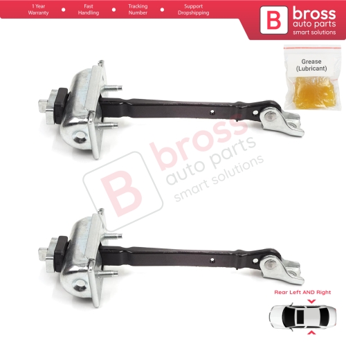 2 Pieces Rear Door Hinge Stop Check Strap Limiter for Vauxhall Opel Astra J P10 MK6 2009-2015 13270612