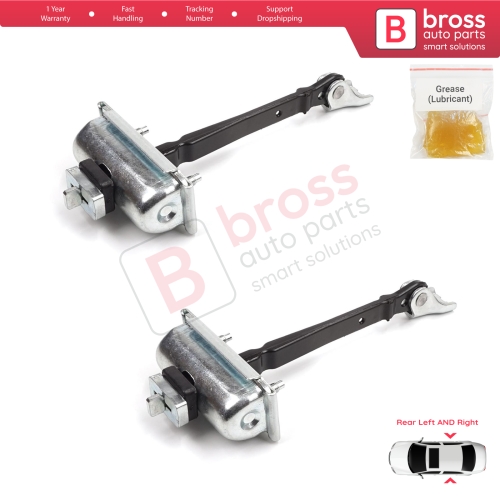 2 Pieces Rear Door Hinge Stop Check Strap Limiter for Vauxhall Opel Astra J P10 MK6 2009-2015 13270612