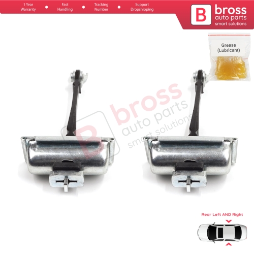 2 Pieces Rear Door Hinge Stop Check Strap Limiter for Vauxhall Opel Astra J P10 MK6 2009-2015 13270612