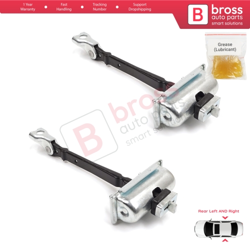 2 Pieces Rear Door Hinge Stop Check Strap Limiter for Vauxhall Opel Astra J P10 MK6 2009-2015 13270612