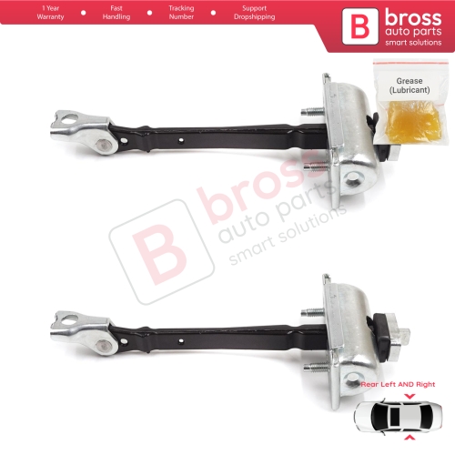 2 Pieces Rear Door Hinge Stop Check Strap Limiter for Vauxhall Opel Astra J P10 MK6 2009-2015 13270612
