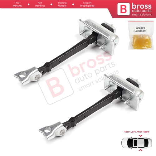 2 Pieces Rear Door Hinge Stop Check Strap Limiter for Vauxhall Opel Astra J P10 MK6 2009-2015 13270612