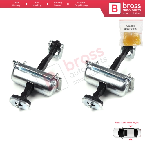 2 Pieces Rear Door Hinge Stop Check Strap Limiter for Ford Focus MK2 C-Max  MK1 Kuga MK1 1641573